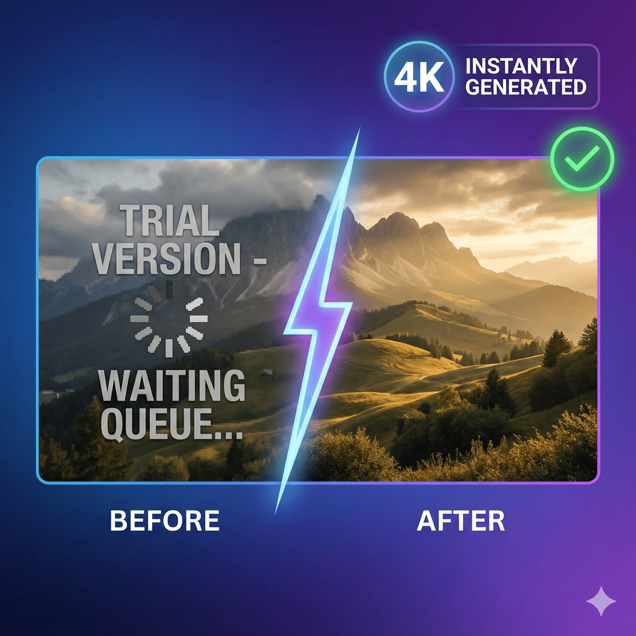 High-quality AI video generator producing watermark-free results